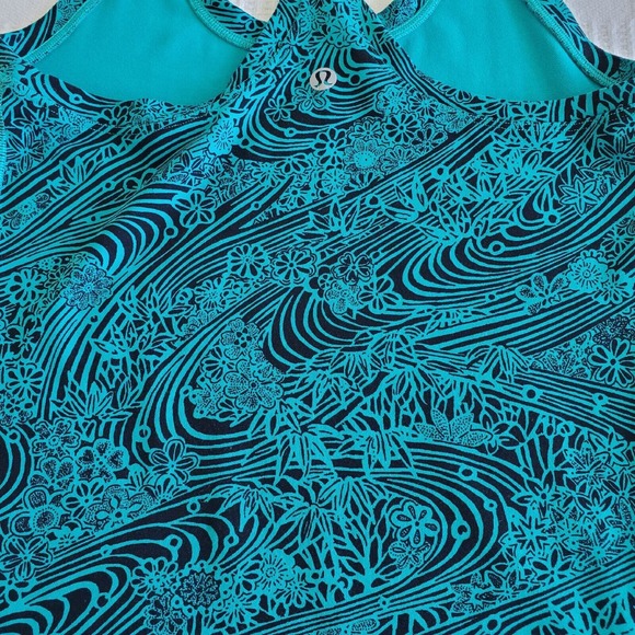 Lululemon | CRB Cool Racerback II Tank | Kitakami Viridian Green Black | 2 - Picture 8 of 14